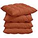 Cuscini per Seduta 4 pcs Rosso Arancio 40 x 40 x 6 cm - Foto miniatura 1