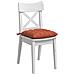 Cuscini per Seduta 4 pcs Rosso Arancio 40 x 40 x 6 cm - Foto miniatura 3