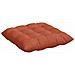Cuscini per Seduta 4 pcs Rosso Arancio 40 x 40 x 6 cm - Foto miniatura 5