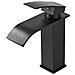 Rubinetto per lavabo da bagno, Blackswan, tipo M52, modello nero opaco, misura 19 cm - Foto miniatura 1