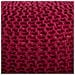 Puf In Cotone Intrecciato Rosso 45x45x30h - Foto miniatura 3