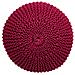 Puf In Cotone Intrecciato Rosso 45x45x30h - Foto miniatura 4