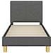 Struttura letto per bambini con testata Grigio scuro Tessuto - Foto miniatura 5