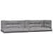 Set Divani Pallet Giardino 4pz Cuscini Legno Massello Acacia - Foto miniatura 6