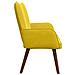 Sofa a Due Posti Giallo 115 x 61 x 87 cm Velluto - Foto miniatura 5