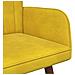 Sofa a Due Posti Giallo 115 x 61 x 87 cm Velluto - Foto miniatura 7