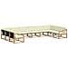 Set di divani da esterno con cuscino 10 pcs Bianco e Crema - Foto miniatura 1