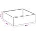 Vaso da giardino 2 pz Argento 80 x 80 x 30 cm Acciaio zincato - Foto miniatura 8