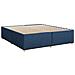 Letto box spring con materasso Blu 200 x 200 cm Tessuto - Foto miniatura 6
