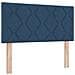 Letto box spring con materasso Blu 100 x 200 cm Tessuto - Foto miniatura 5