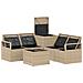Set di divani 6 pz Beige e Bianco Crema - Foto miniatura 7