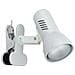 SPOT-CARRERA-C - Lampada da tavolo con pinza di colore bianco 42 watt E27 - Foto miniatura 3