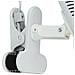 SPOT-CARRERA-C - Lampada da tavolo con pinza di colore bianco 42 watt E27 - Foto miniatura 4