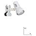 SPOT-CARRERA-C - Lampada da tavolo con pinza di colore bianco 42 watt E27 - Foto miniatura 1
