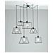 I-BROOKLYN-S6 - Lampadario con paralumi di varia forma 60 watt E27 - Foto miniatura 3