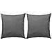Cuscini Da Esterno 2 Pz 45x45 Cm Grigi - Foto miniatura 1
