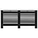Copertura per Radiatore Nera 172x19x81,5 cm in MDF - Foto miniatura 4