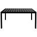 Set Mobili da Pranzo da Giardino 7 pz in Alluminio Nero - Foto miniatura 5