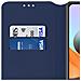 Custodia Xiaomi Redmi Note 10 Pro Portacarte Funzione Supporto Similpelle Blu - Foto miniatura 4