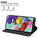 Custodia Compatibile Con Samsung Galaxy A51 4g / M40s In Nero Marrone - Coperchio Protettiva Con Chiusura Magnetica, Funzione Stand E Tasca Per Le Carte - Foto miniatura 3