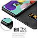 Custodia Compatibile Con Samsung Galaxy A51 4g / M40s In Nero Marrone - Coperchio Protettiva Con Chiusura Magnetica, Funzione Stand E Tasca Per Le Carte - Foto miniatura 5
