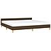 Giroletto senza Materasso Marrone Scuro 200x200 cm in Tessuto - Foto miniatura 5