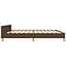 Giroletto senza Materasso Marrone Scuro 200x200 cm in Tessuto - Foto miniatura 6