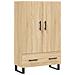 Credenza Rovere Sonoma 69,5x31x115 Cm In Legno Multistrato - Foto miniatura 2