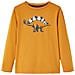 Maglietta Da Bambino A Maniche Lunghe Stampa Dinosauro Ocra Scuro 116 - Foto miniatura 1