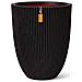 Vaso Elegante Groove 34x46 Cm Nero - Foto miniatura 1