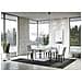 Tavolo Allungabile 90x130/234 Cm Ghibli Telaio Antracite - Bianco Frassino - Foto miniatura 4
