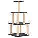 Albero Per Gatti Con Tiragraffi In Sisal Grigio Scuro 111 Cm - Foto miniatura 1