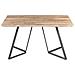 Set Da Pranzo Legno Chiaro E Metallo Nero Upton - Foto miniatura 4