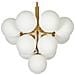 Lampadario Birrie Metallo Ottone - Foto miniatura 4