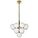 Lampadario Birrie Metallo Ottone - Foto miniatura 5
