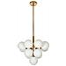 Lampadario Birrie Metallo Ottone - Foto miniatura 8