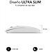 DUAL FLAT MOUSE RECHARGEABLE 1600 DPI WHITE SUBMO-DFLAT21 - Foto miniatura 3