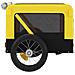 Rimorchio Da Bici Per Animali Giallo E Nero Oxford E Ferro - Foto miniatura 6