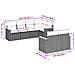 Set Divani Da Giardino Con Cuscini 7pz Nero Polyrattan - Foto miniatura 2