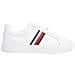 Essential Sneaker Stripes Sneakers Pelle Scarpe Donna Bianco Eu 39, Fw0fw07779 Ybs - Foto miniatura 2
