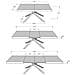 Tavolo allungabile 80x160/244 cm Karida bianco frassino gambe antracite - Foto miniatura 4