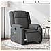 Poltrona Reclinabile Massaggio Elettrica Grigio Scuro Tessuto - Foto miniatura 1