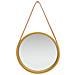 Specchio Da Parete Con Cinghia 40 Cm Oro - Foto miniatura 1