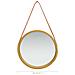 Specchio Da Parete Con Cinghia 40 Cm Oro - Foto miniatura 6