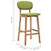 Lusso Casadino -  Sgabelli Da Bar 2 Pz Verdi In Tessuto - Foto miniatura 8