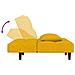 Divano Letto a 2 Posti con 2 Cuscini Giallo in Velluto - Foto miniatura 7