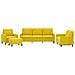 Set di Divani 4 pz con Cuscini giallo in Velluto - Foto miniatura 1