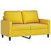 Set di Divani 4 pz con Cuscini giallo in Velluto - Foto miniatura 4