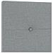 Testiera  Button Tufted Grigio chiaro 140 cm in tessuto - Foto miniatura 6