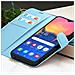 Custodia A Portafoglio Per Galaxy A20e Con Funzione Di Supporto E Linguetta Magnetica, Azzurro - Foto miniatura 2